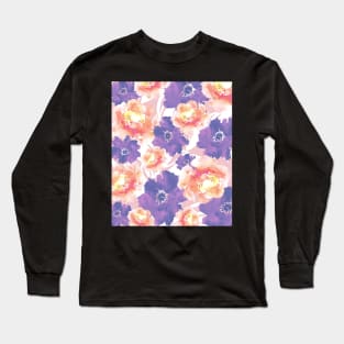 Rose and peony flowers Long Sleeve T-Shirt